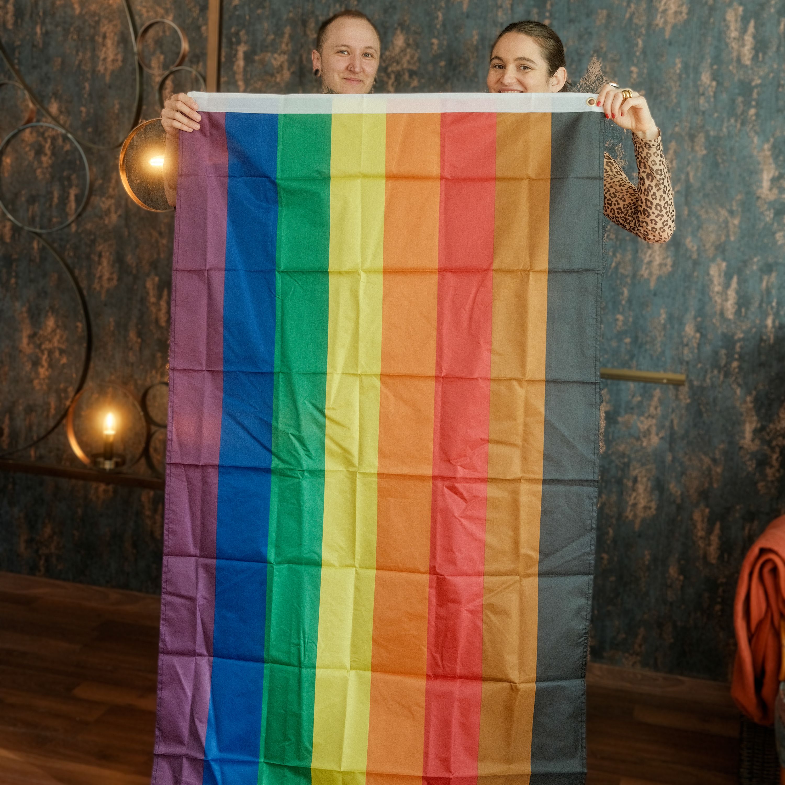 Philadelphia Pride Flagge – 90×150 cm Stofffahne mit Ösen für CSD & Festival