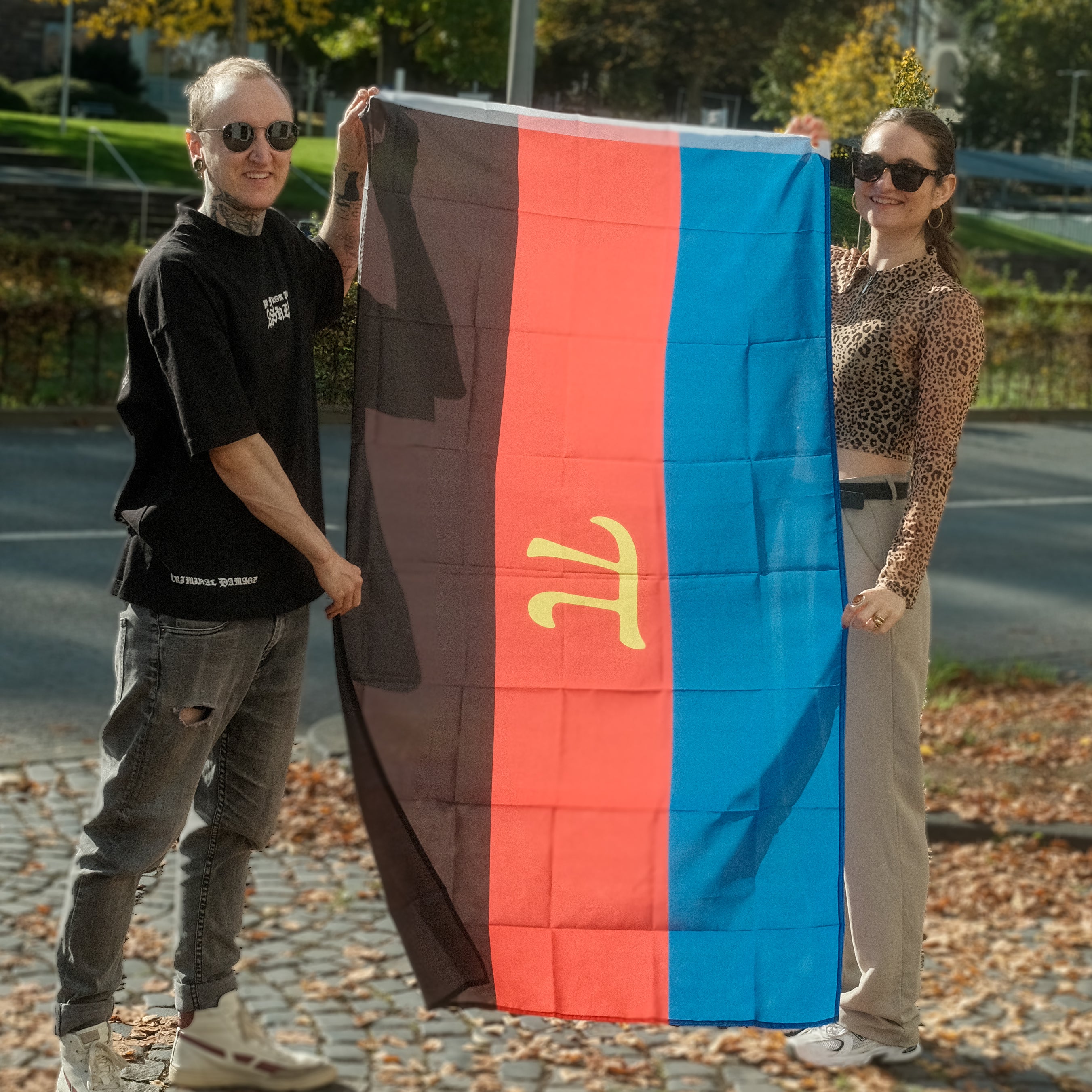 Polyamory Pride Flagge – 90×150 cm Stofffahne mit Ösen für CSD & Festival