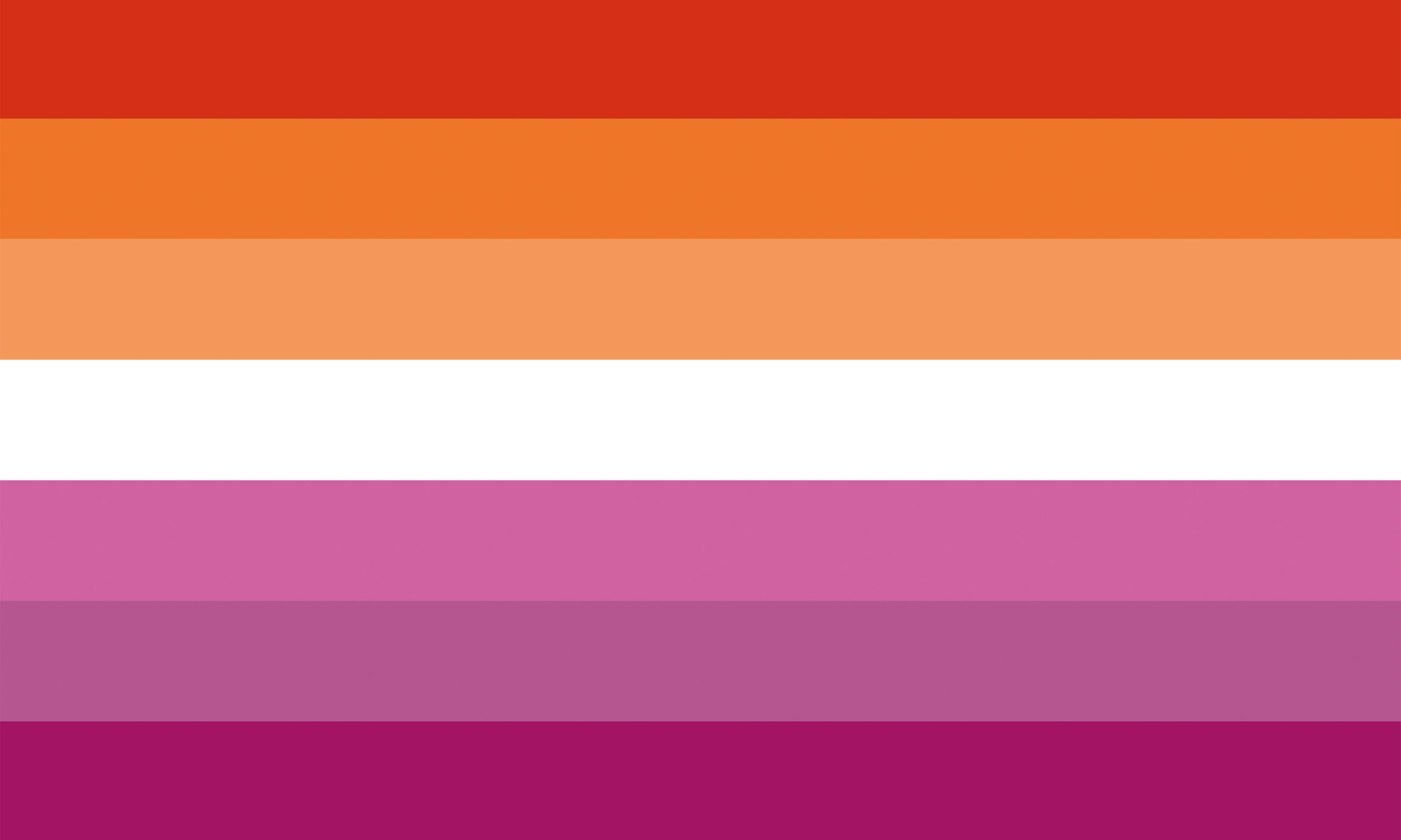 Lesbian Pride Flagge – 90×150 cm Stofffahne mit Ösen für CSD & Festival
