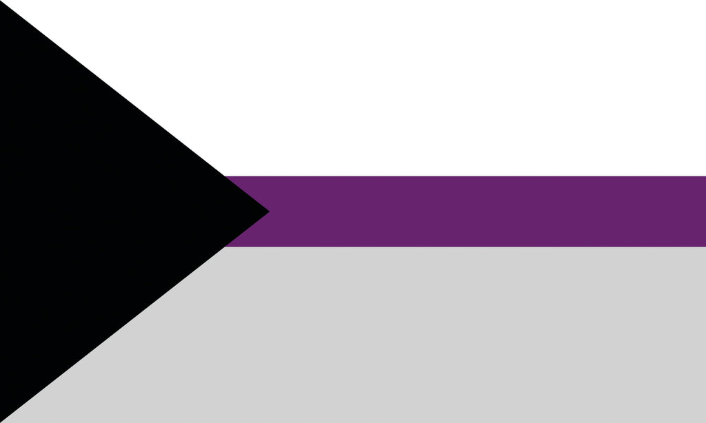 Demisexual Pride Flagge – 90×150 cm Stofffahne mit Ösen für CSD & Festival