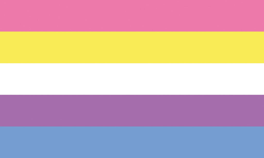 Bigender Pride Flagge – 90×150 cm Stofffahne mit Ösen für CSD & Festival