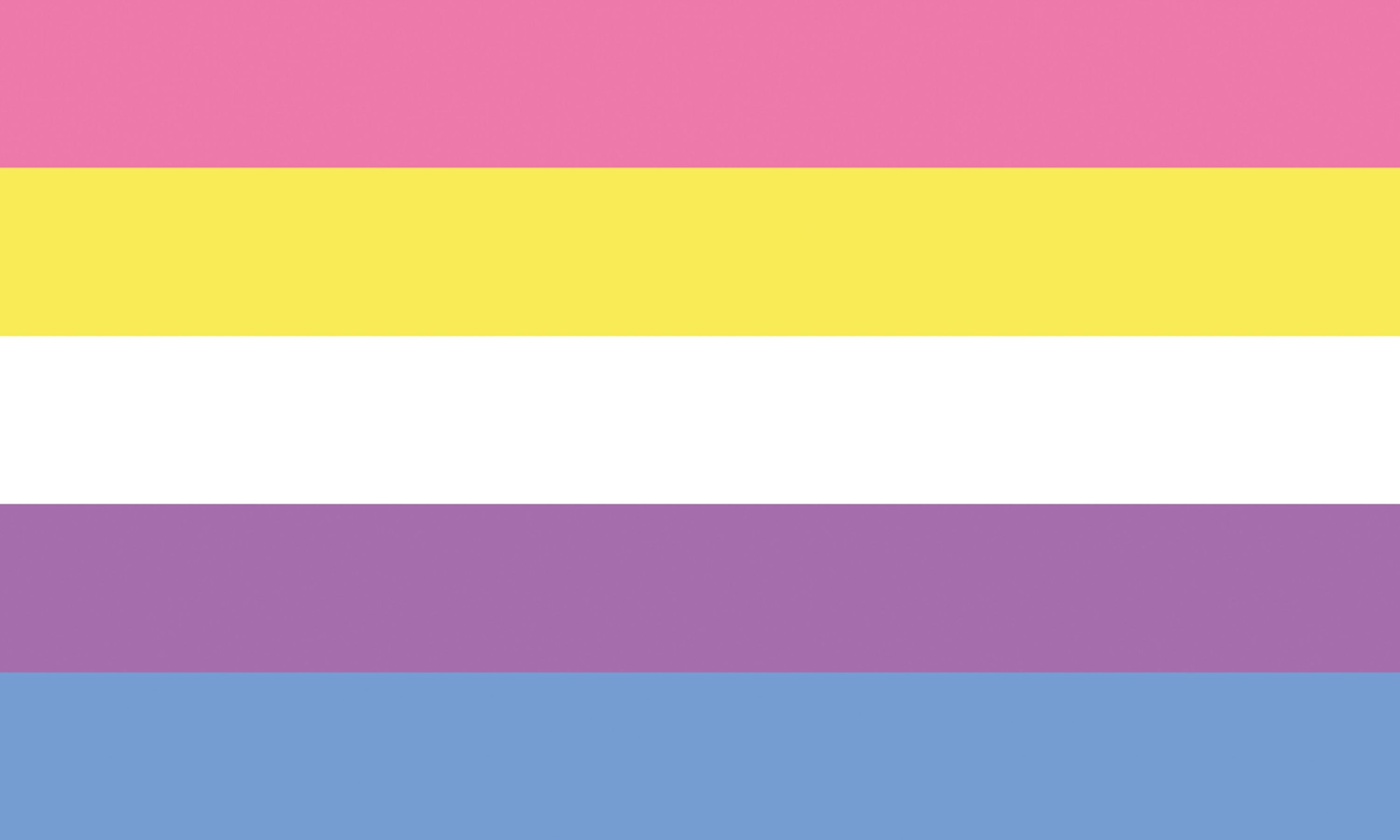 Bigender Pride Flagge – 90×150 cm Stofffahne mit Ösen für CSD & Festival