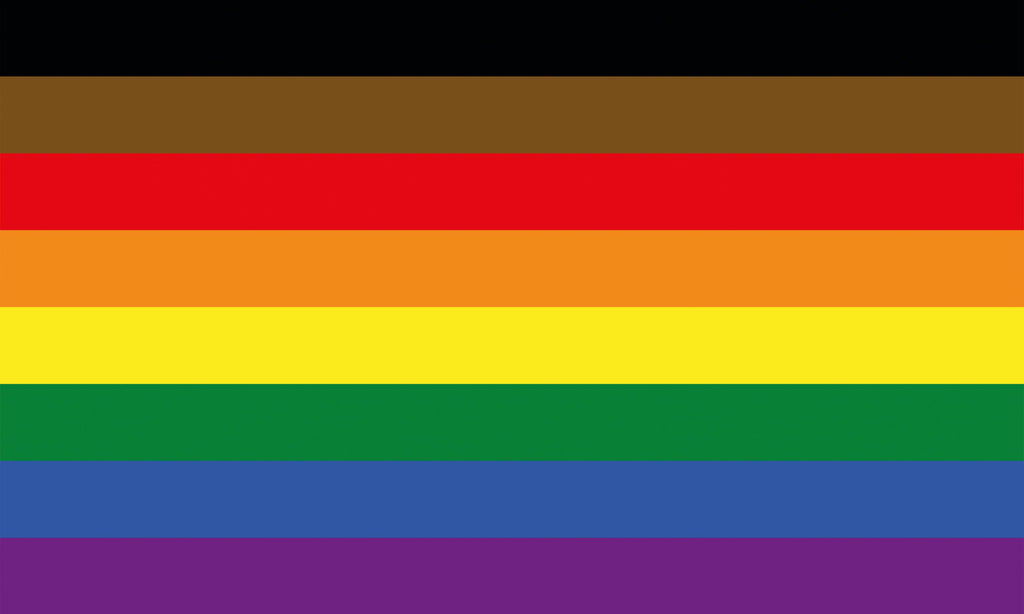 Philadelphia Pride Flagge – 90×150 cm Stofffahne mit Ösen für CSD & Festival